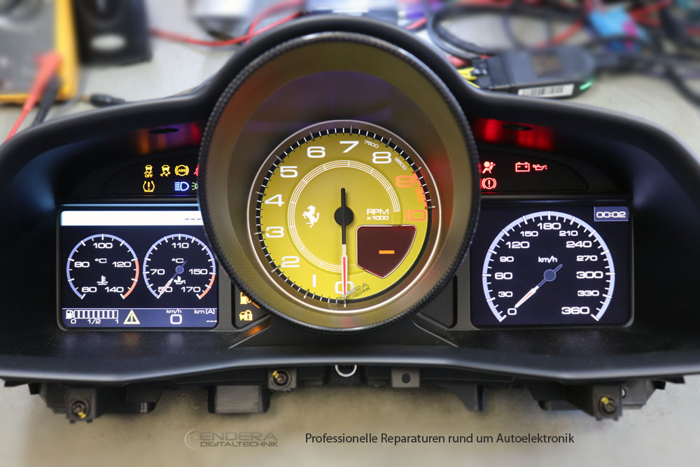 Kombiinstrument Reparatur Ferrari Speciale 458