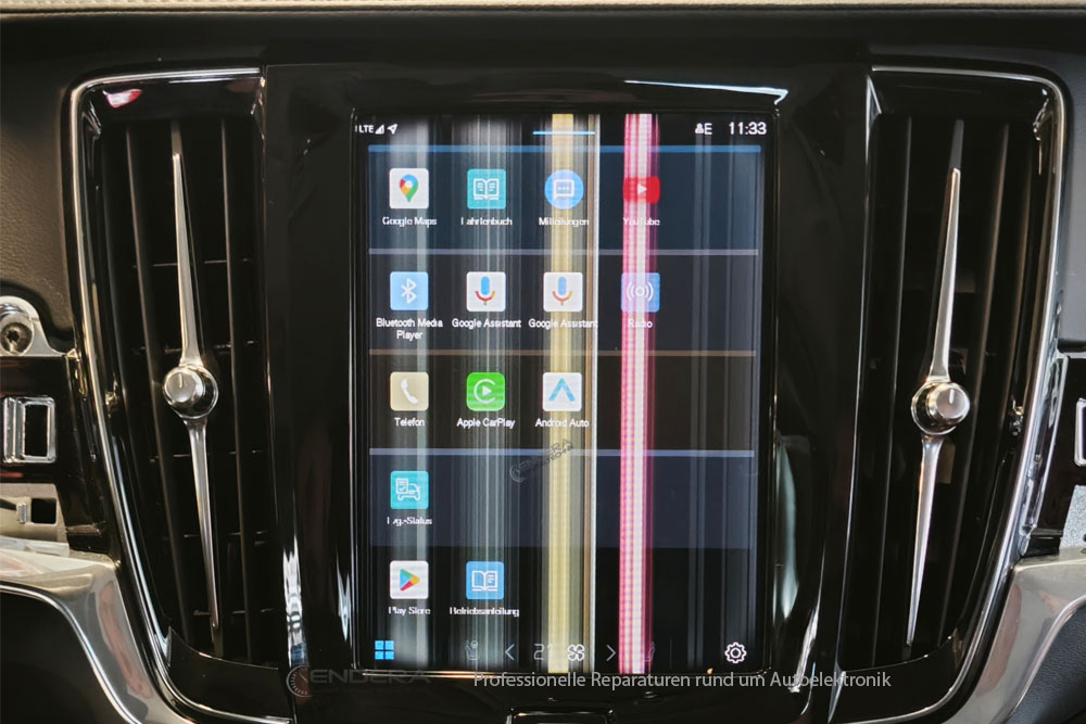 Navi Multi Media Displayfehler Reparatur Volvo S90