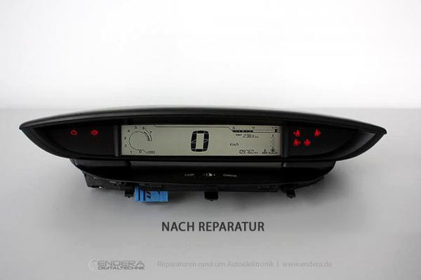 Kombiinstrument Pixelfehler Reparatur Citroen C4