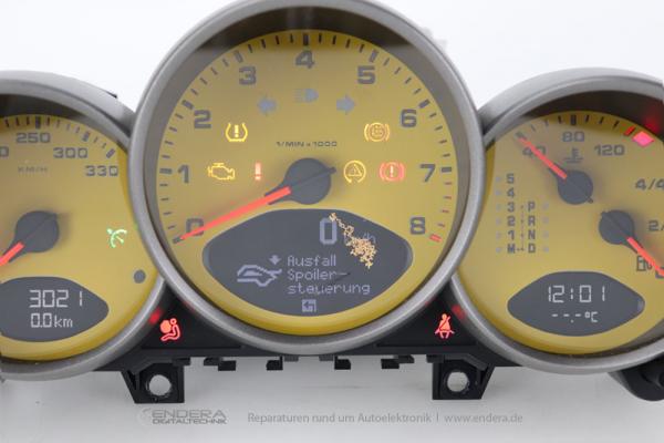 Porsche 997 Display Pixelfehler Reparatur Endera Digitaltechnik Kfz Elektronik Werkstatt