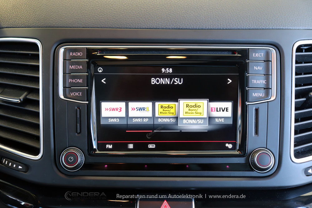 Discover Media Navigation Reparatur VW Sharan II