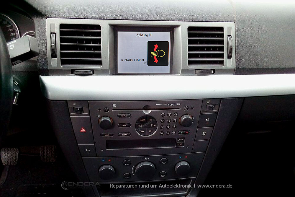 Navigation Reparatur Opel Vectra C