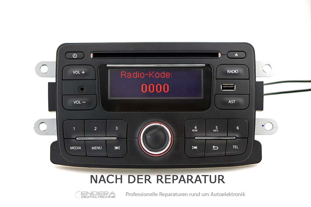 Radio Displayfehler Reparatur Dacia Logan